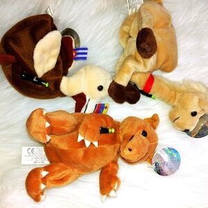 Vintage Coke Cola International Beanie Plush